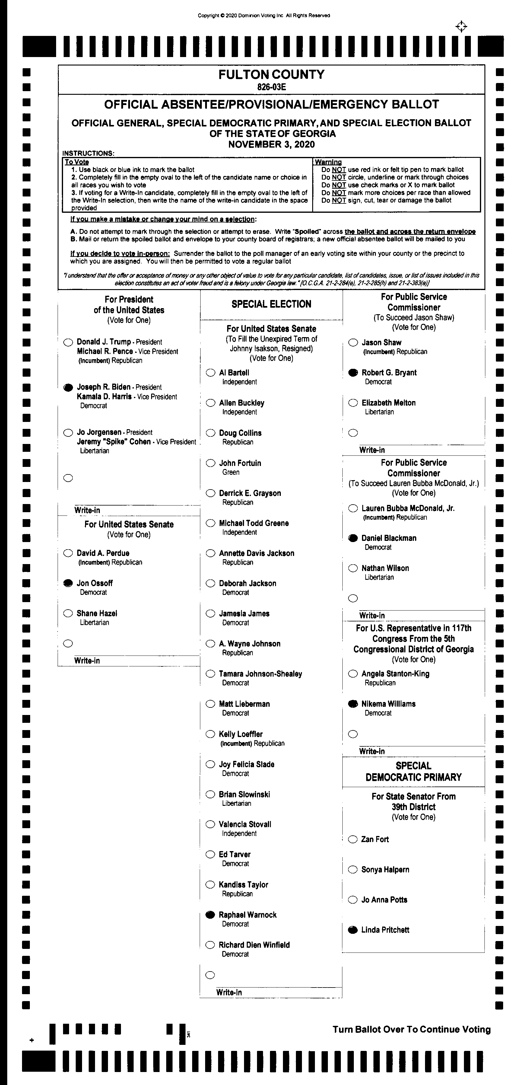 Doubled Ballot